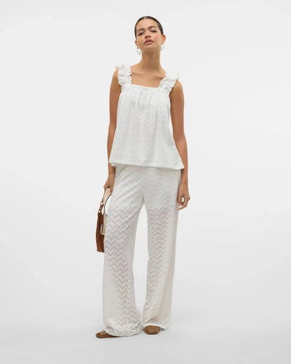 The Thas Eyelet Wide Leg Pants