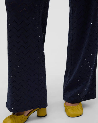The Thas Eyelet Wide Leg Pants