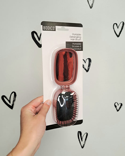 Travel Brush With Mirror