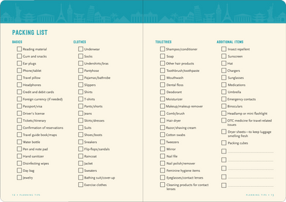 Travel Checklist Journal