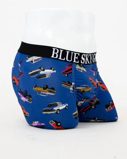Vintage Truck Men's Bamboo Boxer Briefs 🍁