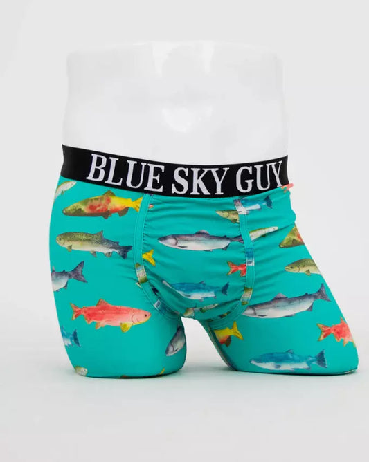 Canadian Salmon Men's Bamboo Boxer Briefs 🍁