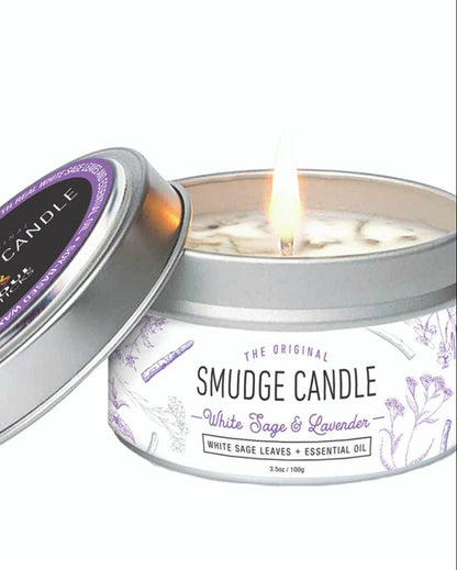 Lavender + White Sage Smudge Tin Candle