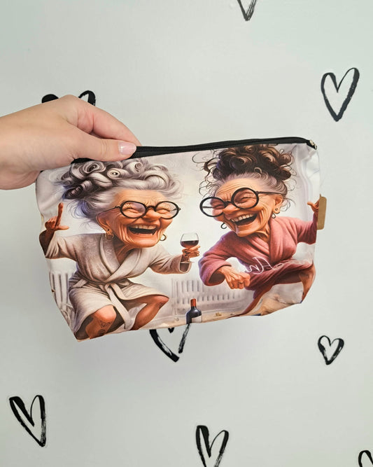 Wine Dancing Cosmetic Bag