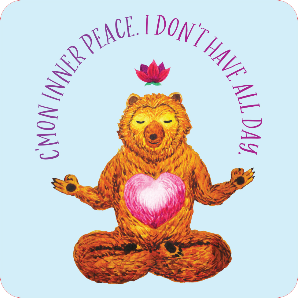 "Inner F*cking Peace" Empowering Cards with Humor (60 pack)