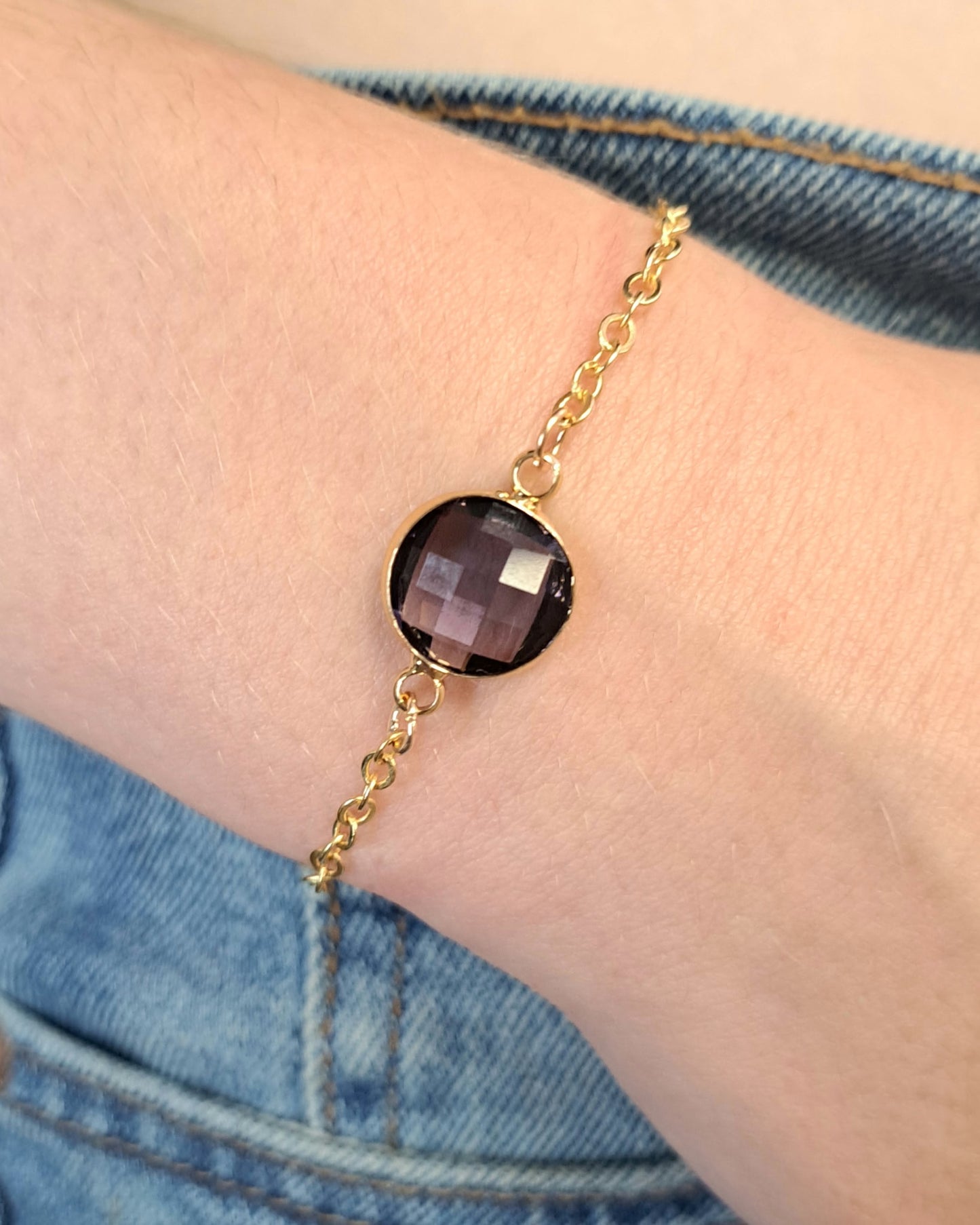 Gold Crystal Glide Bracelet