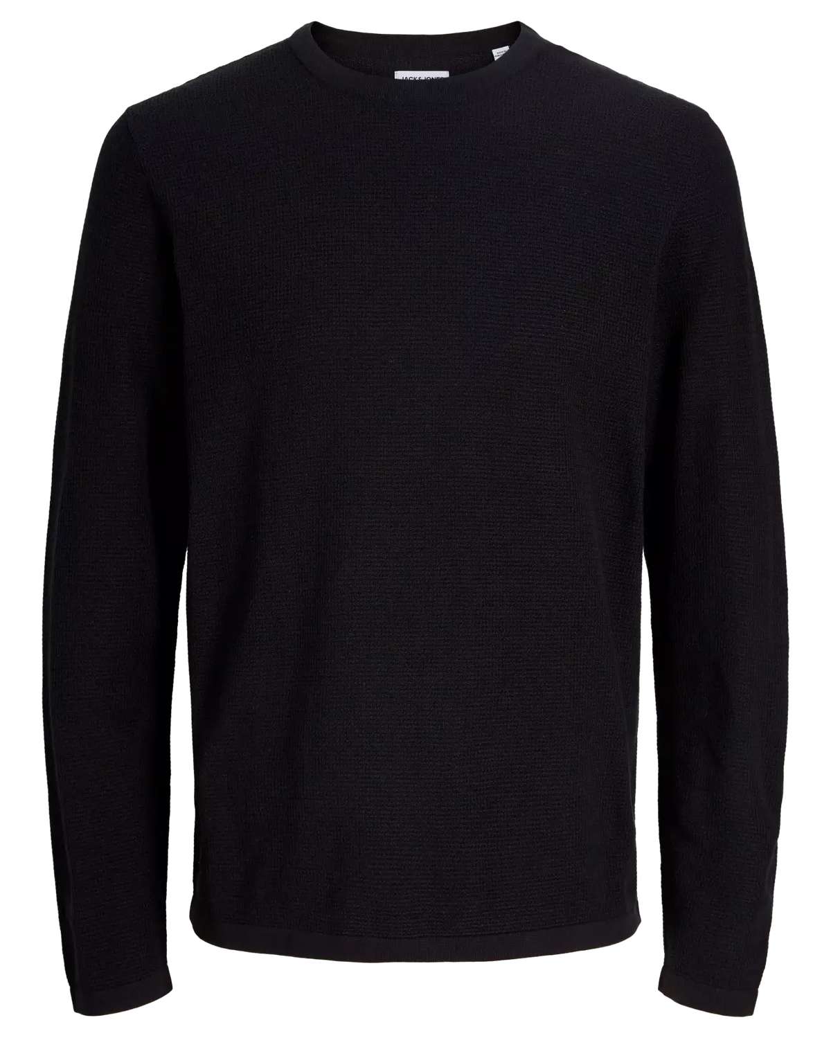The Austin Knit Crew Neck Sweater: Black