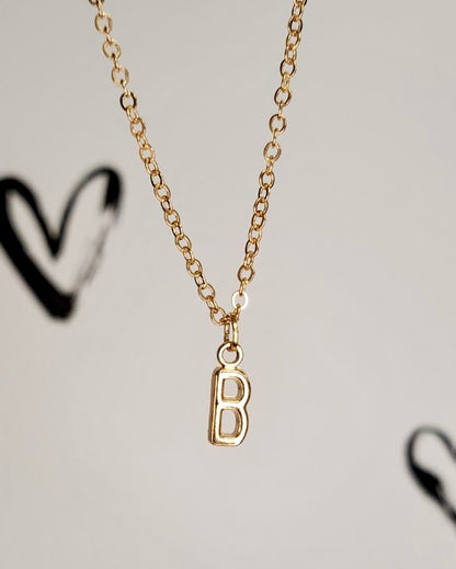 Gold Initial Necklace