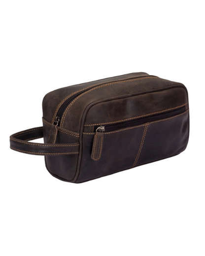 Banff Leather Toiletry Bag