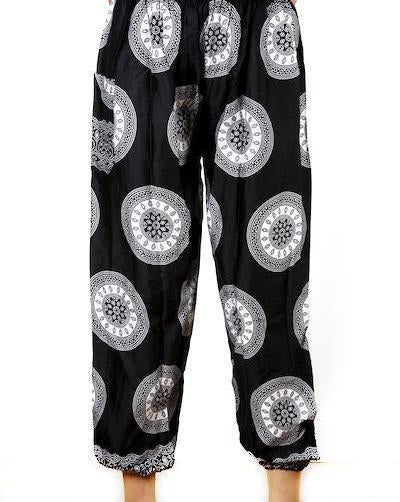 Black & White Circle Bali Pants