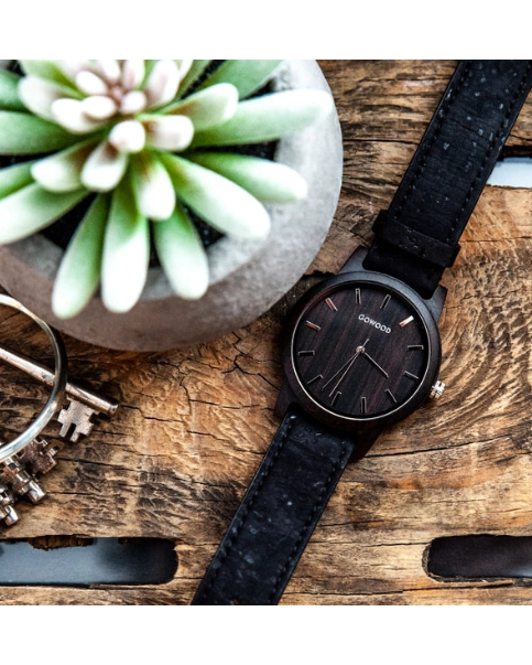 Black Sandalwood + Cork Watch 🍁