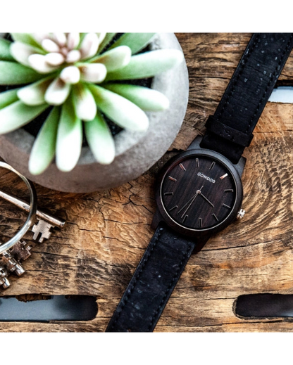 Black Sandalwood + Cork Watch 🍁