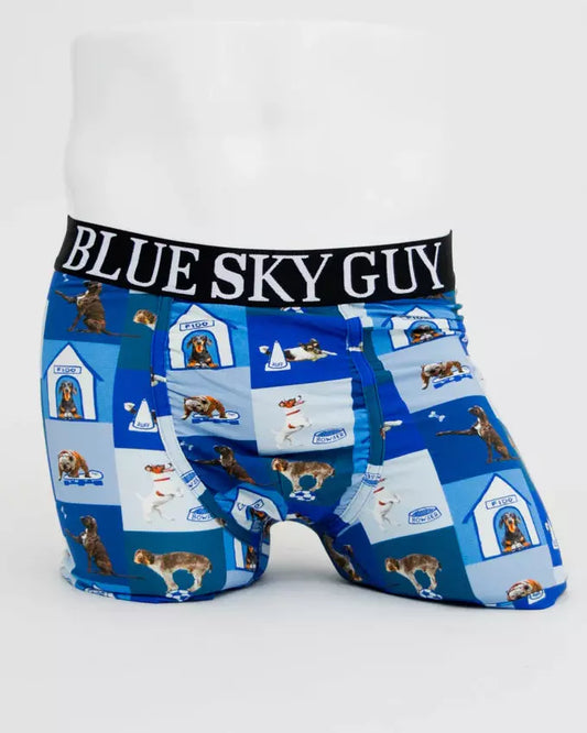 Blue Dog Men's Bamboo Boxer Briefs 🍁
