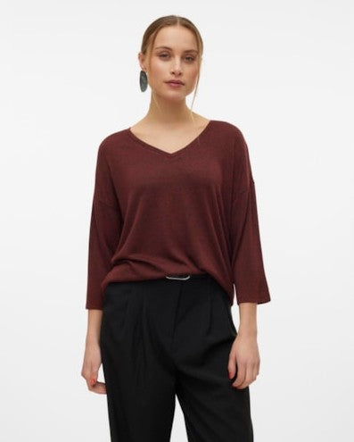 The Brianna V-Neck Pullover Top: 5 COLORS