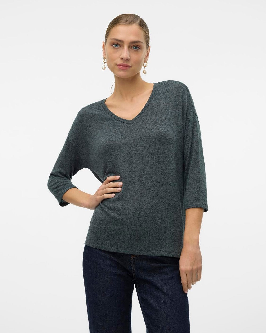 The Brianna V-Neck Pullover Top: 5 COLORS