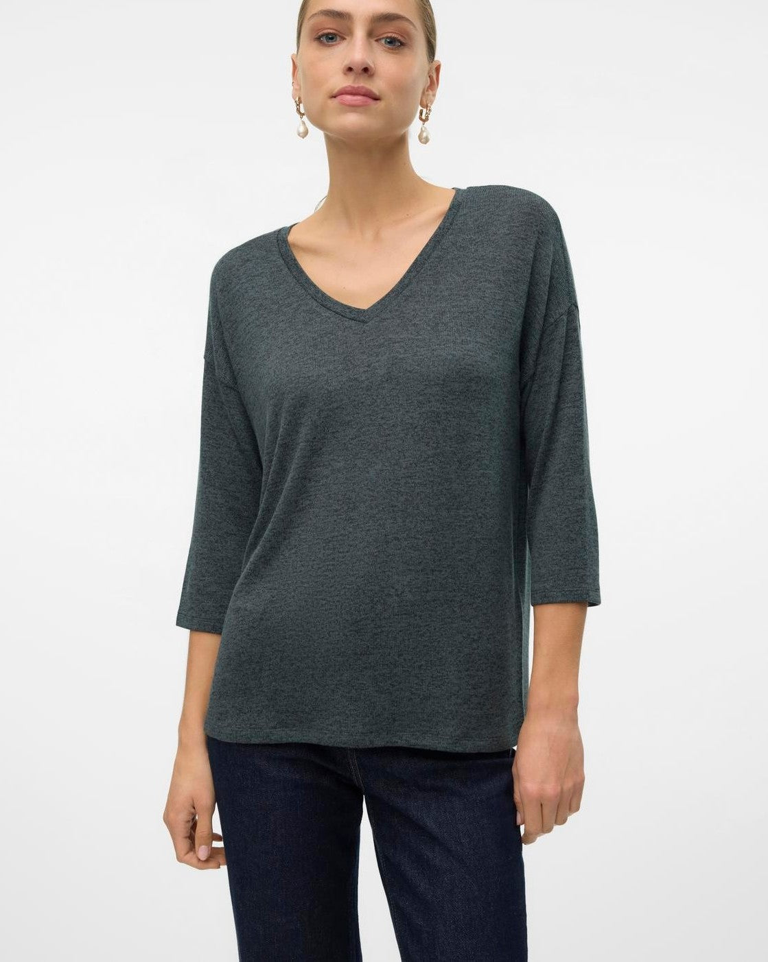 The Brianna V-Neck Pullover Top: 5 COLORS