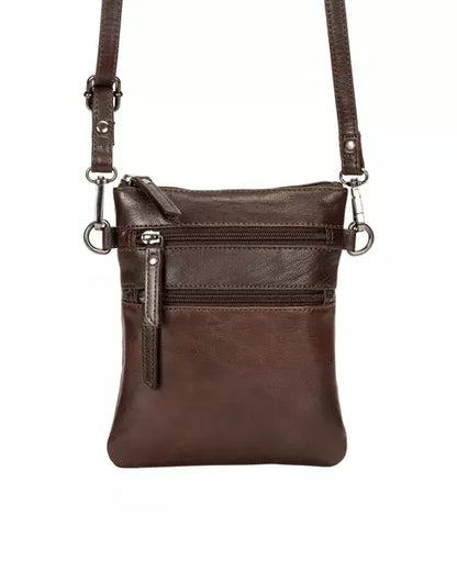 The Cedar Leather Compact Crossbody Purse