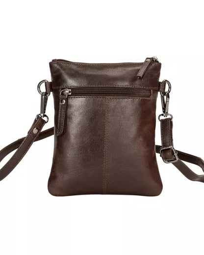 The Cedar Leather Compact Crossbody Purse