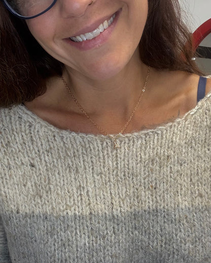 Gold Chickadee Necklace