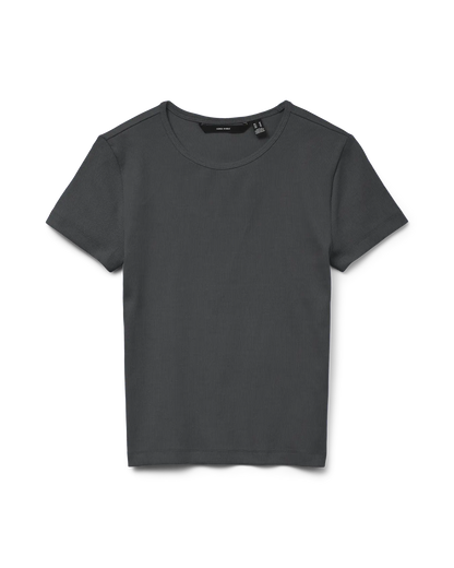 The Chloe Crew Neck Short Top - 2 COLORS