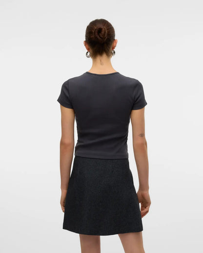 The Chloe Crew Neck Short Top - 2 COLORS