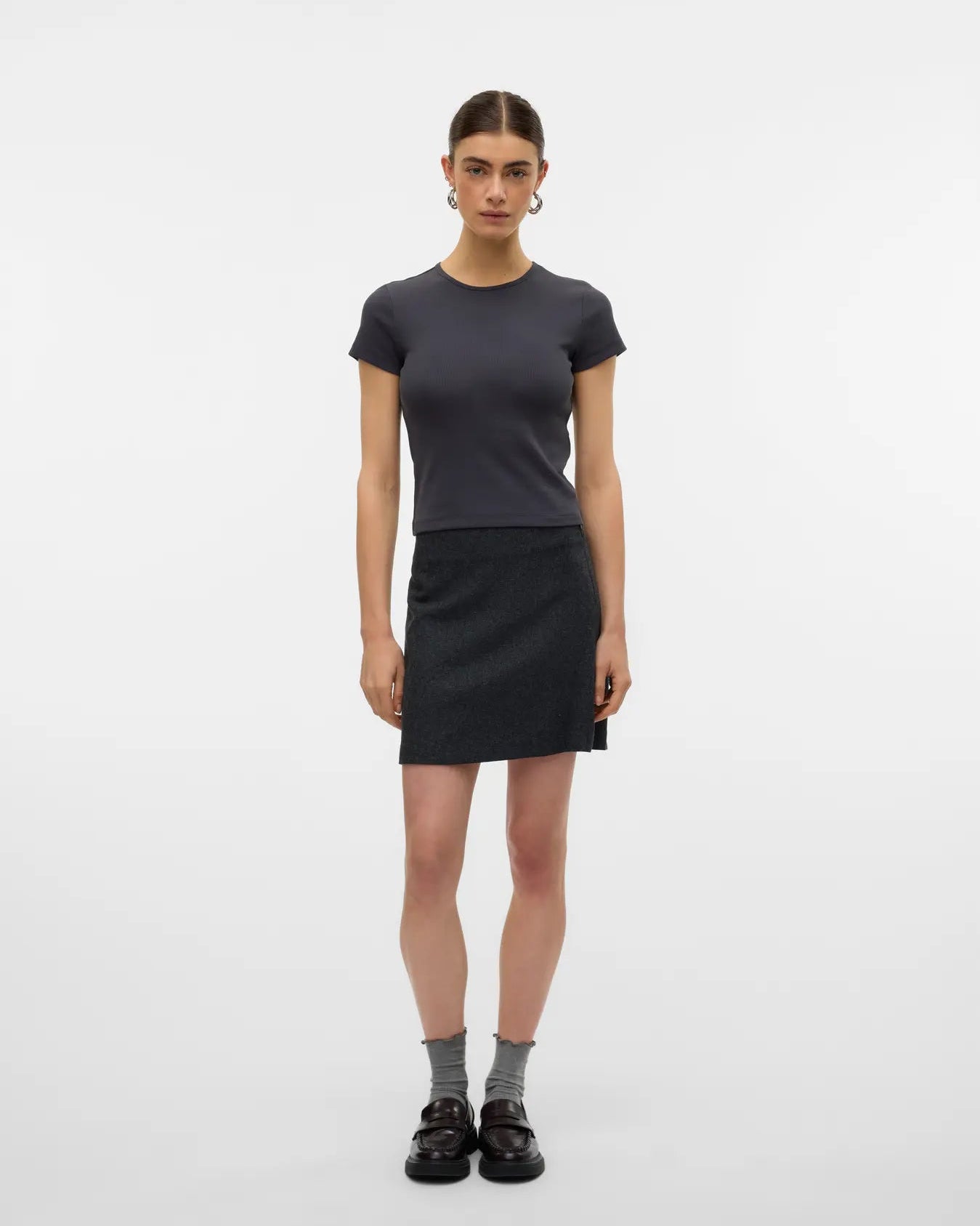 The Chloe Crew Neck Short Top - 2 COLORS