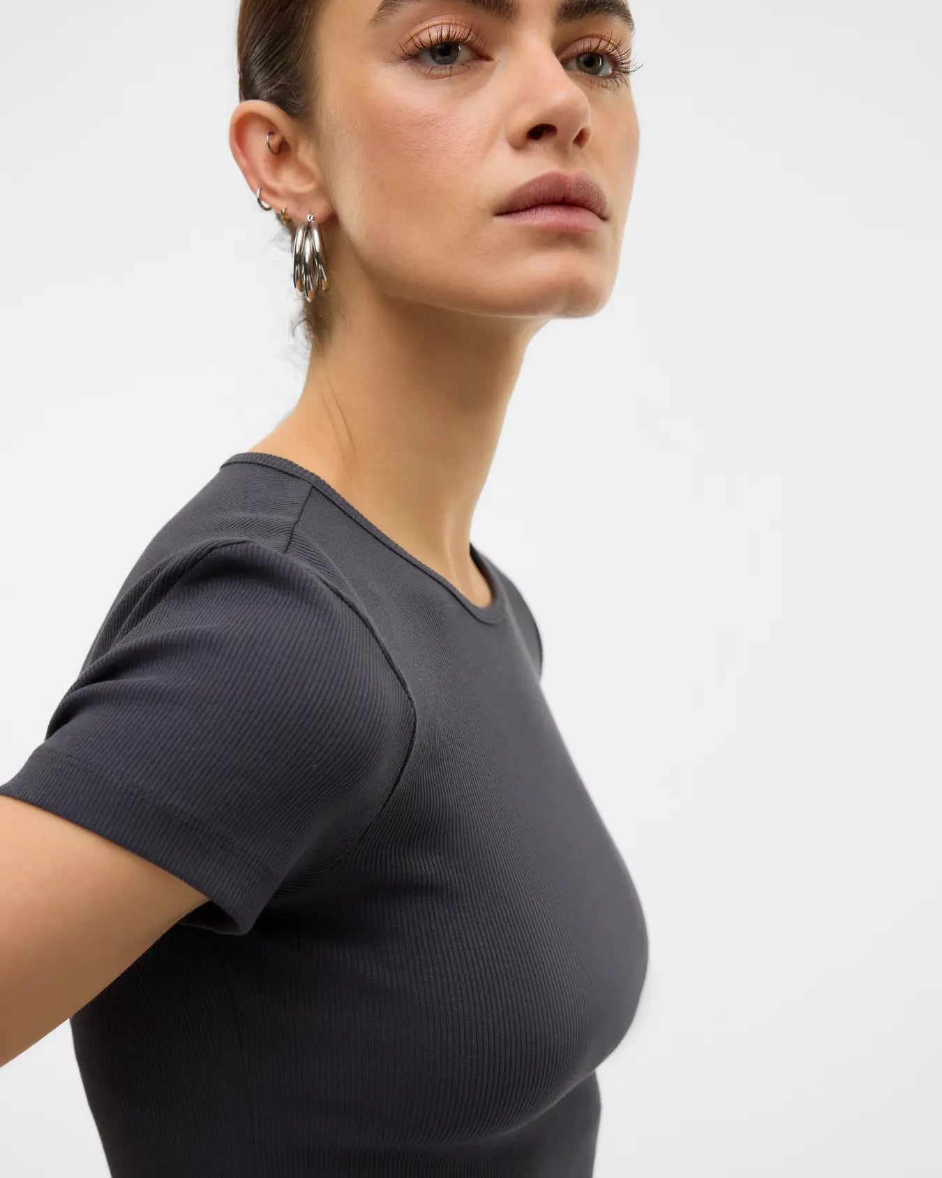 The Chloe Crew Neck Short Top - 2 COLORS