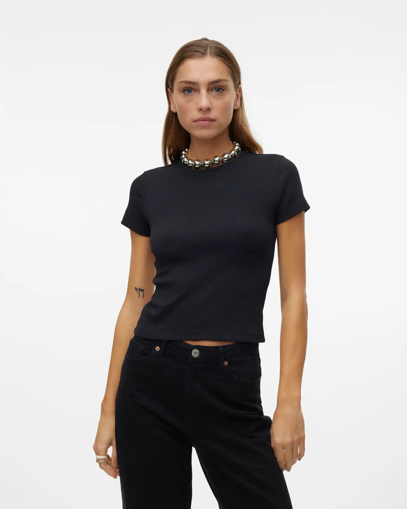 The Chloe Crew Neck Short Top - 2 COLORS