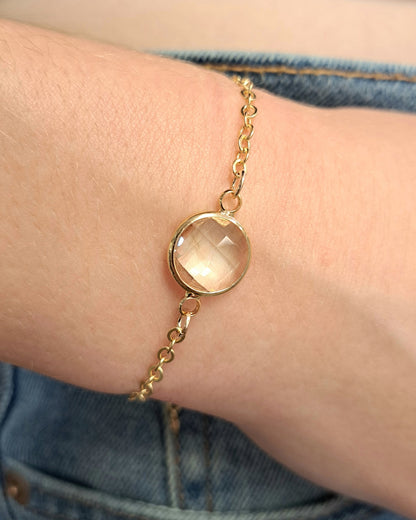 Gold Crystal Glide Bracelet