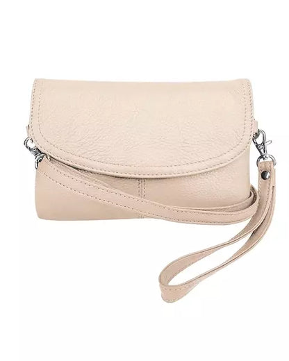 Leather Crossbody + Clutch Purse