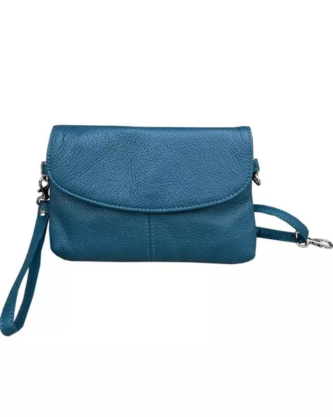 Leather Crossbody + Clutch Purse