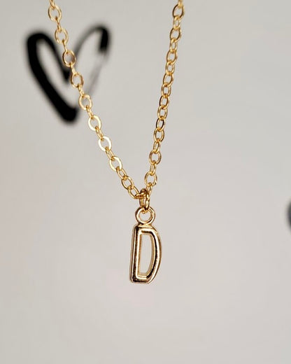 Gold Initial Necklace