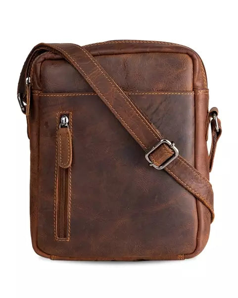Dallas Unisex Leather Crossbody Bag