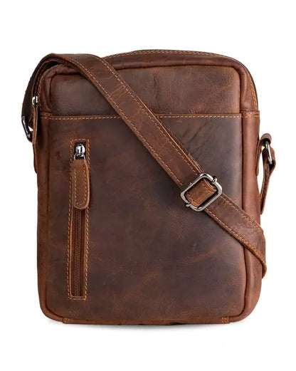 Dallas Unisex Leather Crossbody Bag