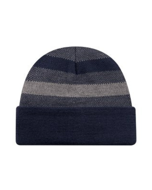 Acrylic Cuff Striped Toque - 3 COLORS