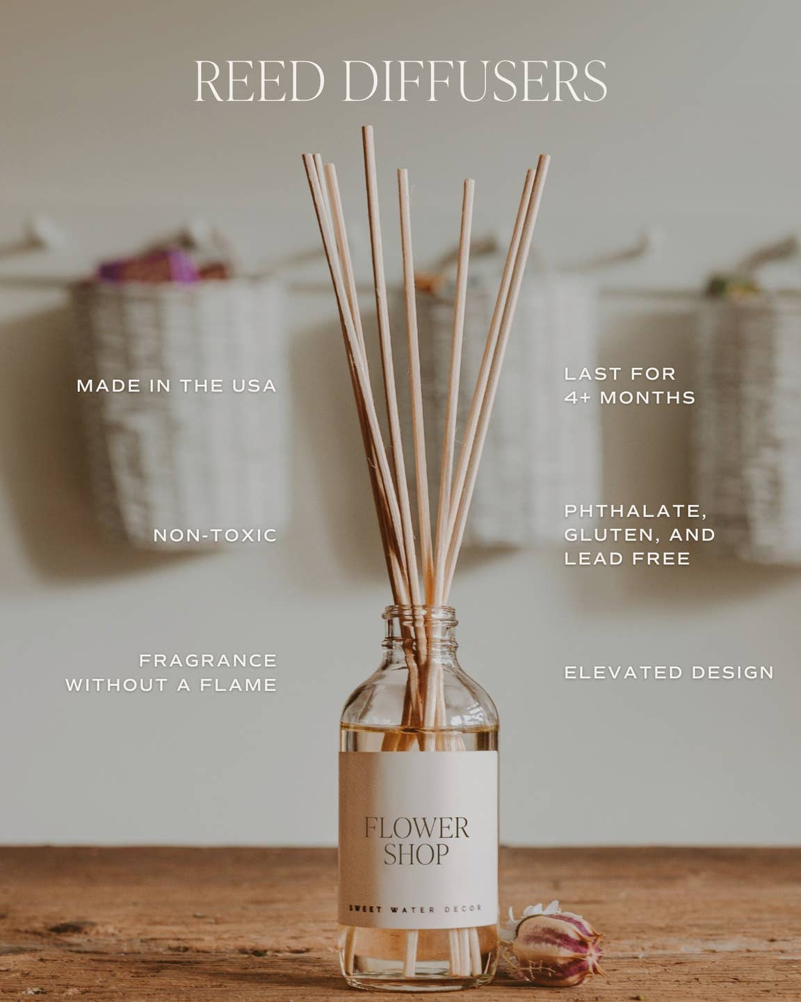 Driftwood + Mahogany Reed Diffuser