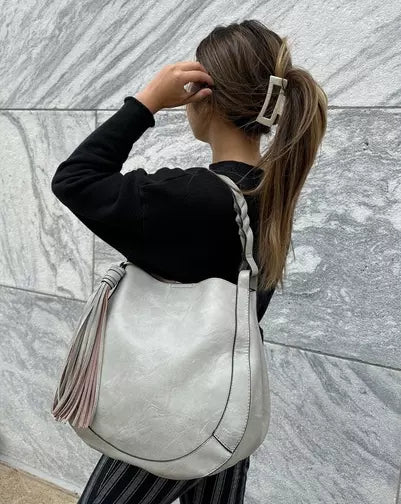 Grey hobo purse hotsell