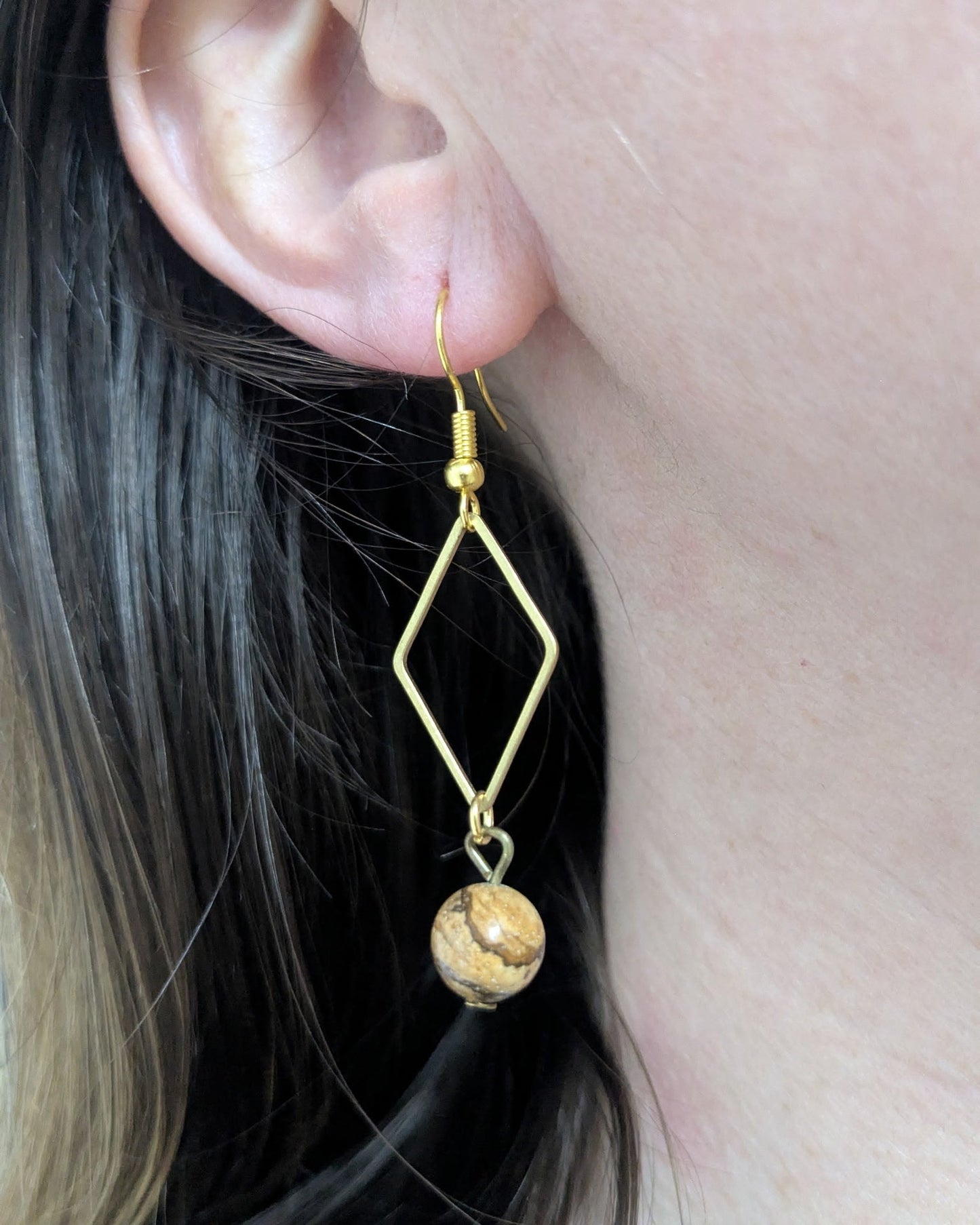 Elowen Picture Jasper Earrings
