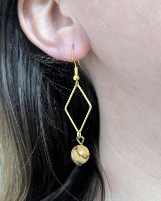 Elowen Picture Jasper Earrings