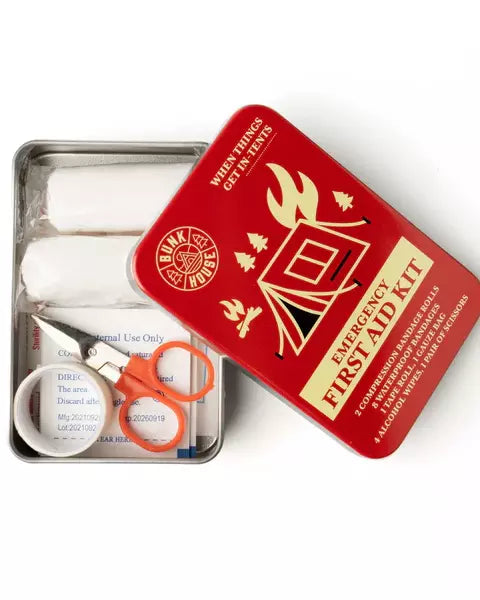 Emergency First Aid Kit Outdoor Tin