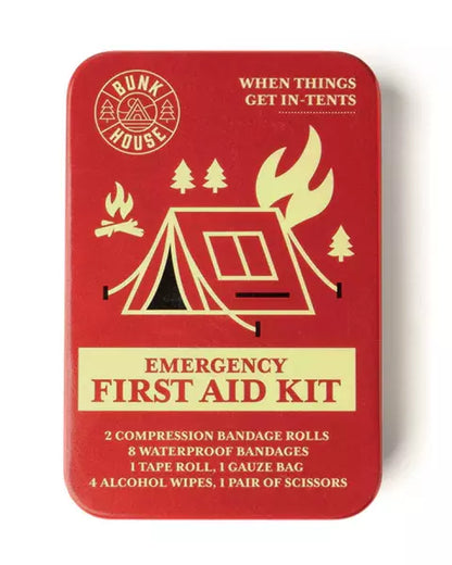 Emergency First Aid Kit Outdoor Tin