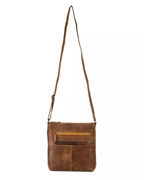 Emily Leather Shoulder Purse: 2 COLORS