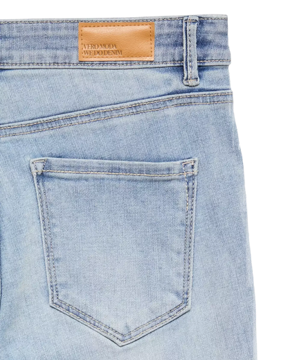 The Flash Mid Rise Light Blue Straight Jean