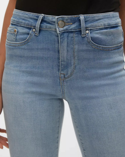 The Flash Mid Rise Light Blue Straight Jean