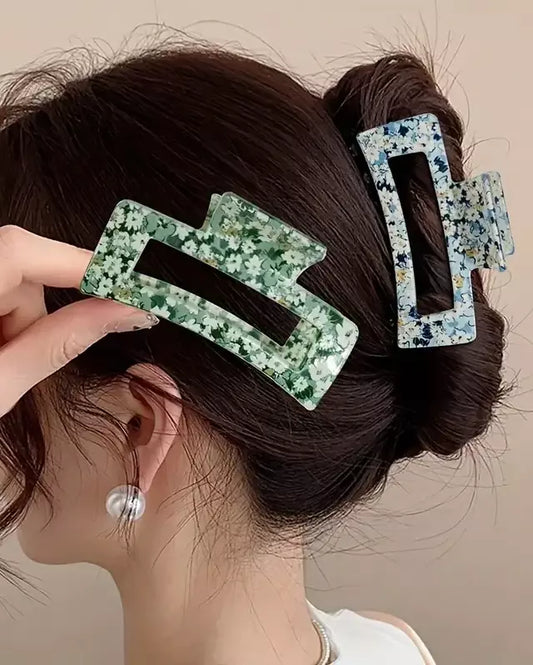 Floral Claw Hair Clip