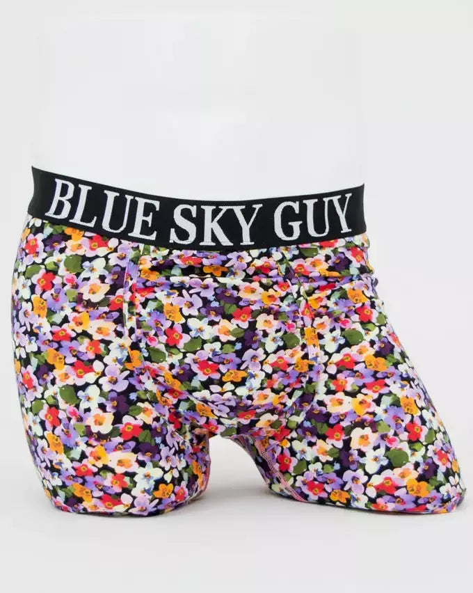 Frolic Flowers Men's Bamboo Boxer Briefs 🍁