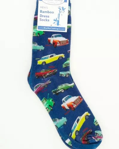 Fun Fifties Men's Bamboo Dress Socks 🍁