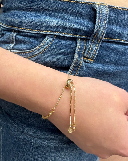 Gold Crystal Glide Bracelet