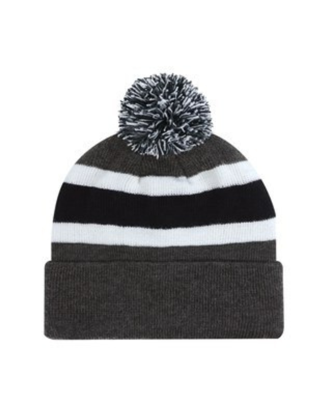 The Striped Hockey Pompom Toque - 4 COLORS