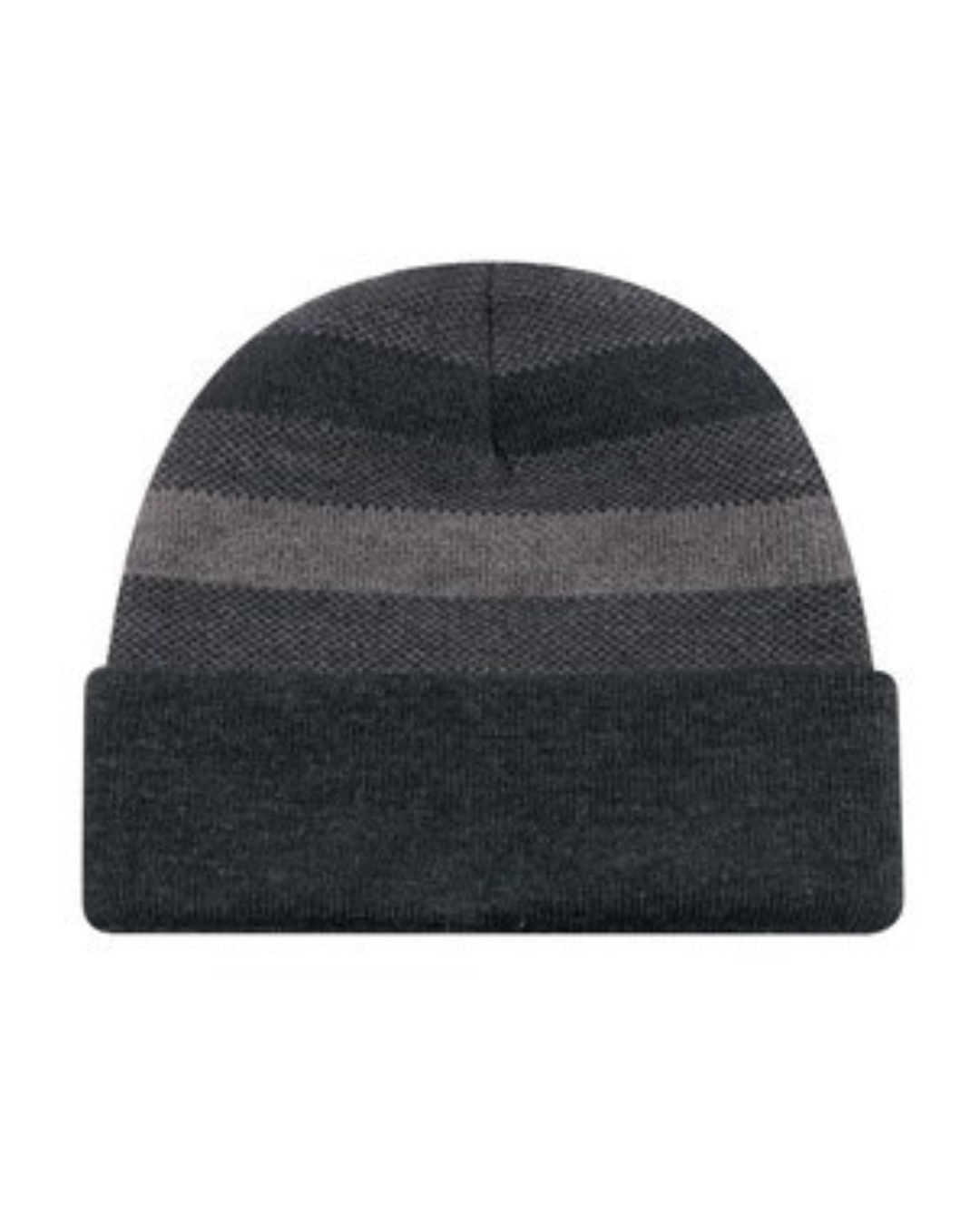 Acrylic Cuff Striped Toque - 3 COLORS